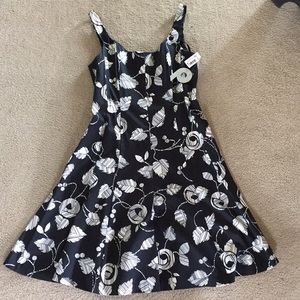 Nine West black and white dress
